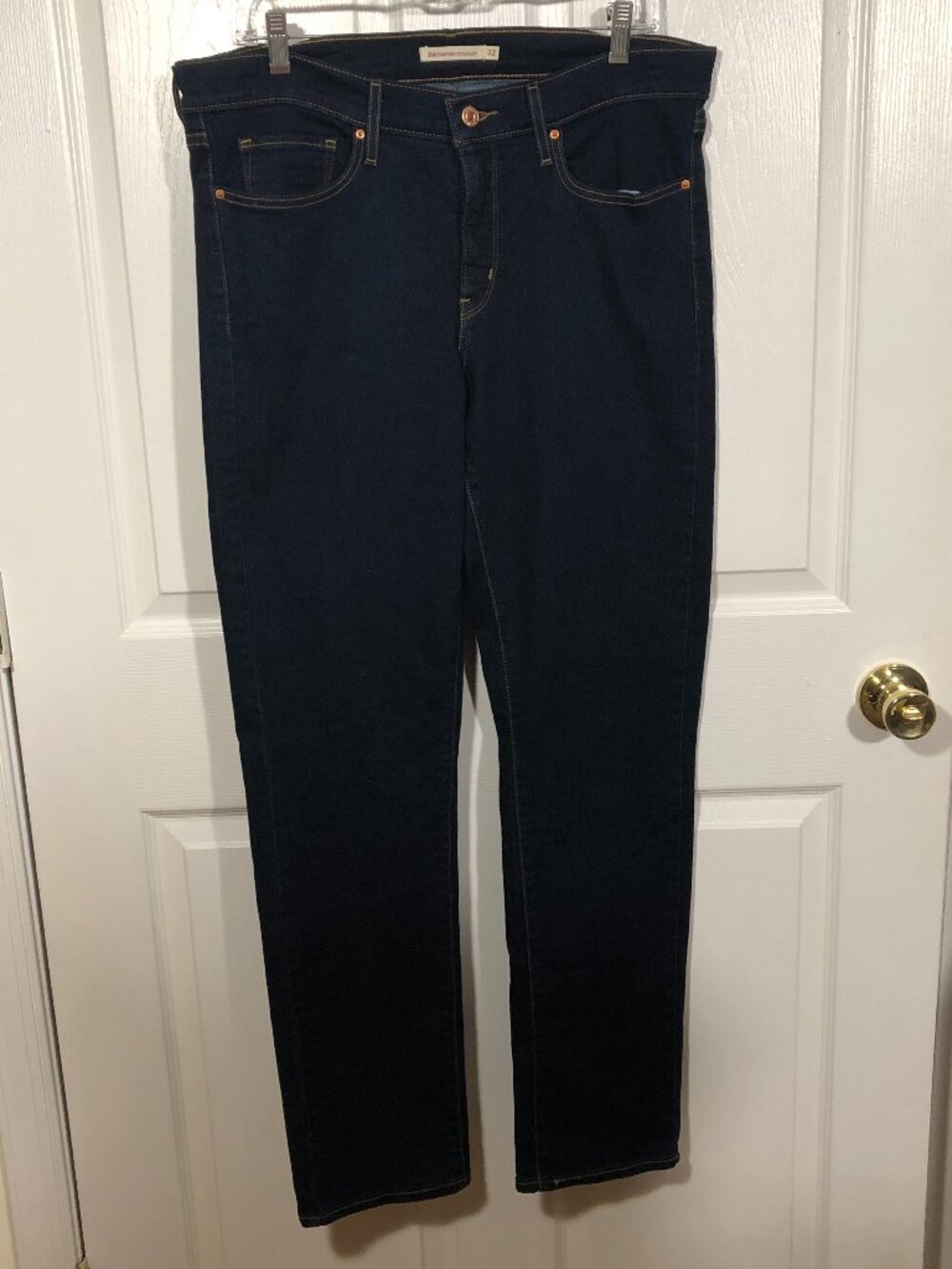 Levi's women dark blue 314 Shaping Straight jeans, 2-way stretch, size 32